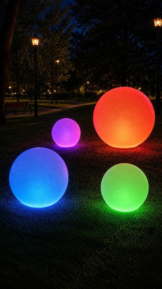 Свет. Шар "Moonlight" D 120см аккумуляторный RGB