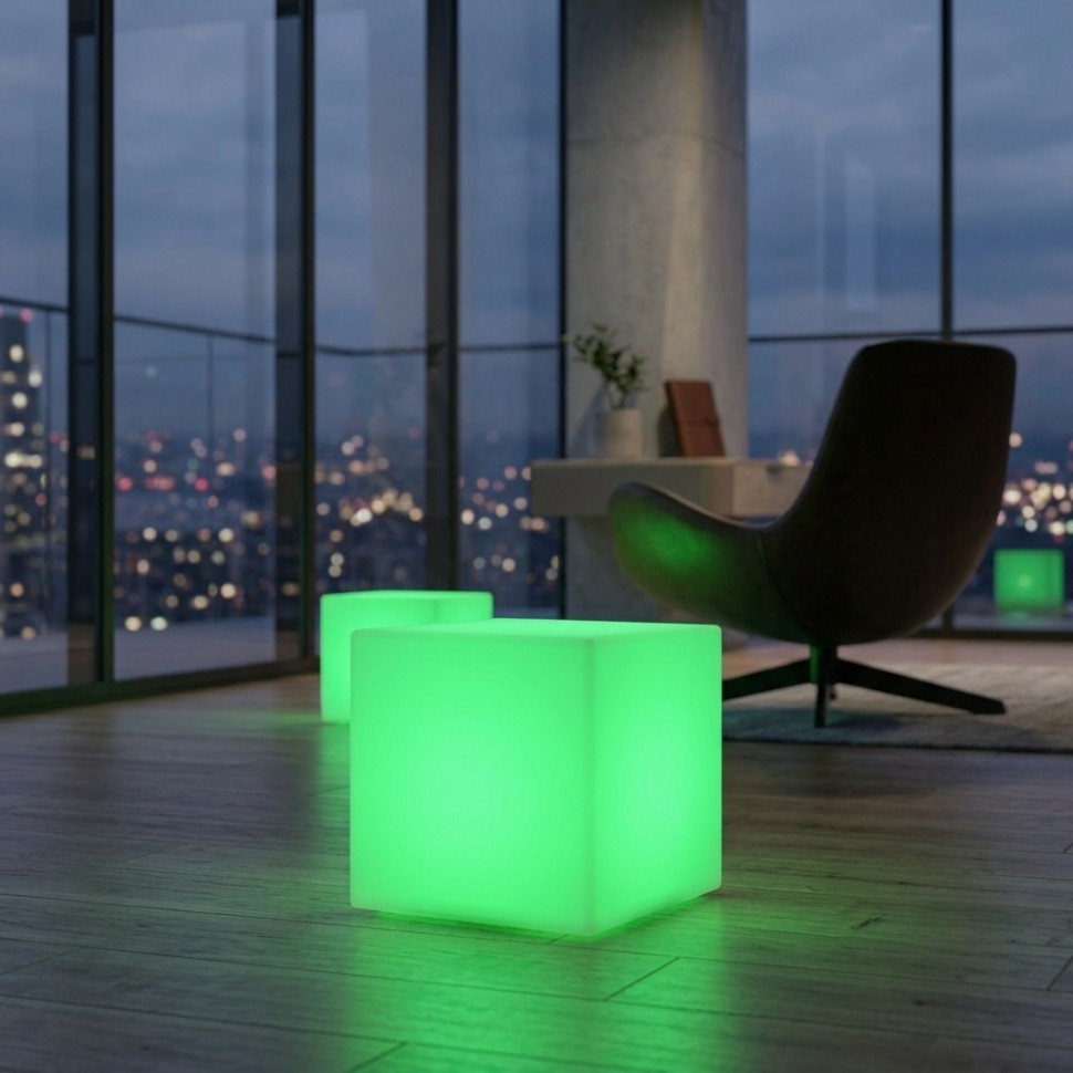 Светящийся Куб "Cube" H 20 см RGB аккумуляторный